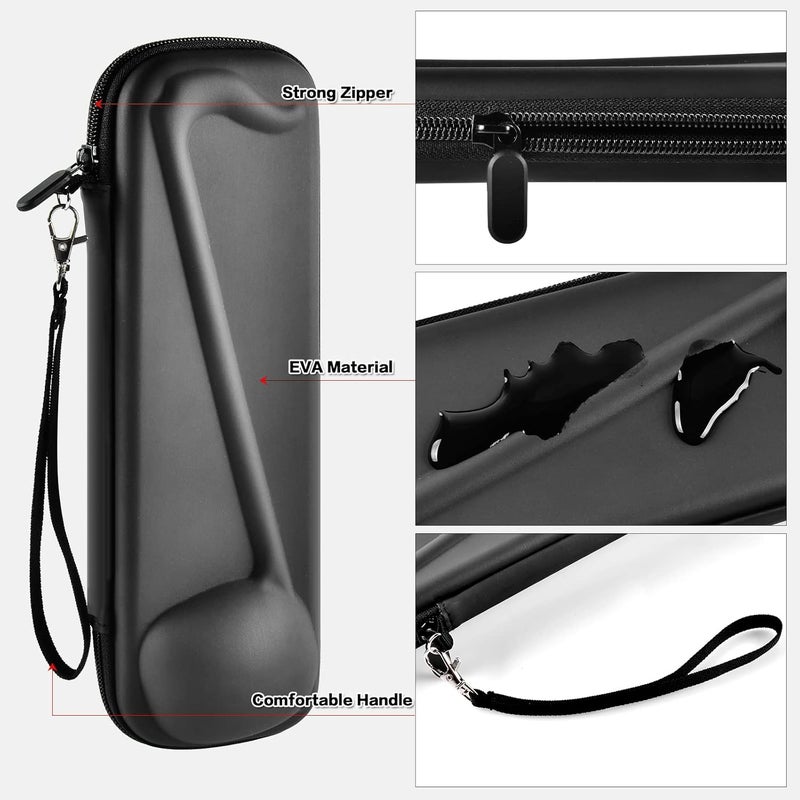 casmilee Case Compatible with Otamatone [English Edition] Japanese Electronic Musical Instrument Portable Synthesizer, Instrumental Music Toy Storage Holder for Otamatone Regular Size (Box Only) (Black) - Image 4